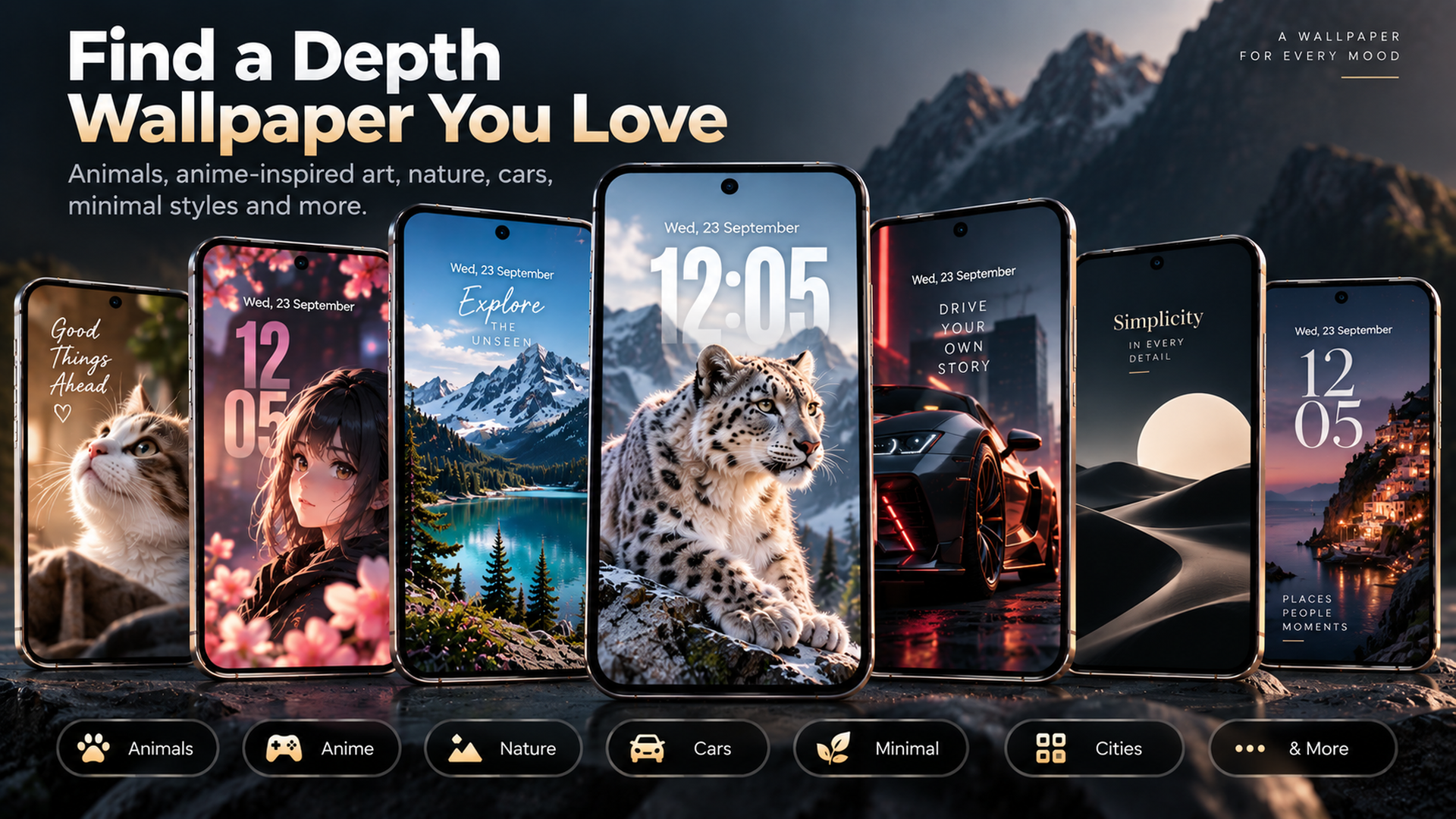 Explore curated depth wallpapers